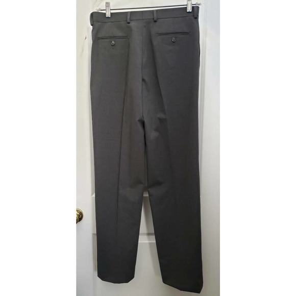 Nordstrom Big Boys Lucas Dress Pants Gray Classic Fit Pocket Stretch Trousers 22 - Picture 3 of 8